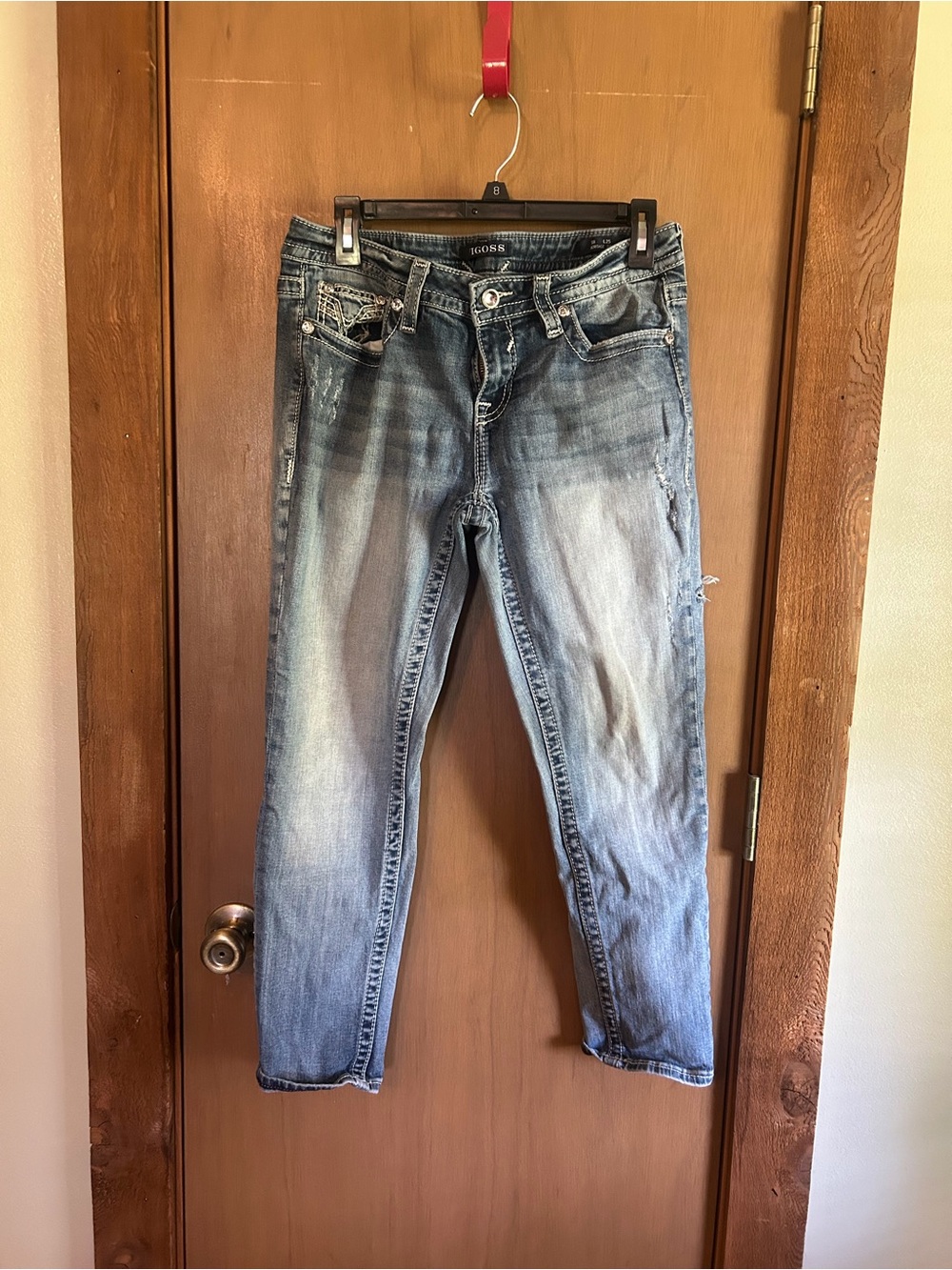 Vigoss Light Wash Ankle Crop Jeans